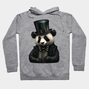 Panda wearing Top Hat Hoodie